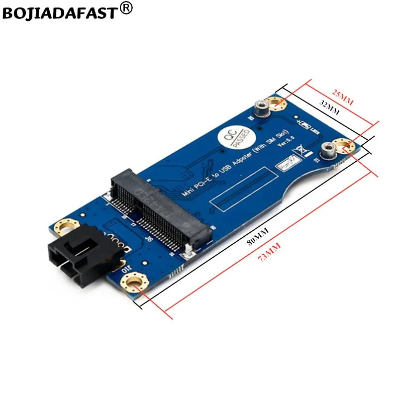 마더 보드 USB 2.0 9PIN 헤더-미니 PCI-E MPCIe 무선 어댑터 SIM 카드 슬롯, GSM WWAN 3G 4G LTE 모듈용