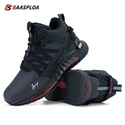 Baasploa Winter Shoes For Men Warm Walking Shoes Waterproof Fashion Plush Shoes Male Comfortable Casual Sneaker New