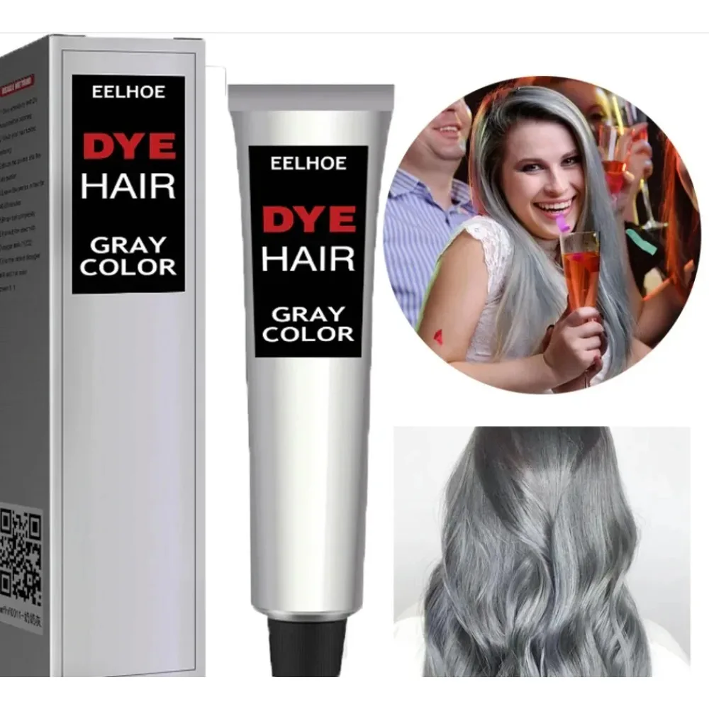 Professional Gray Color Hair Dye Cream Unisex Hair Creams Yellow After Bleach Hair Shampoo Non-irritating Purple Shampoo Blonde