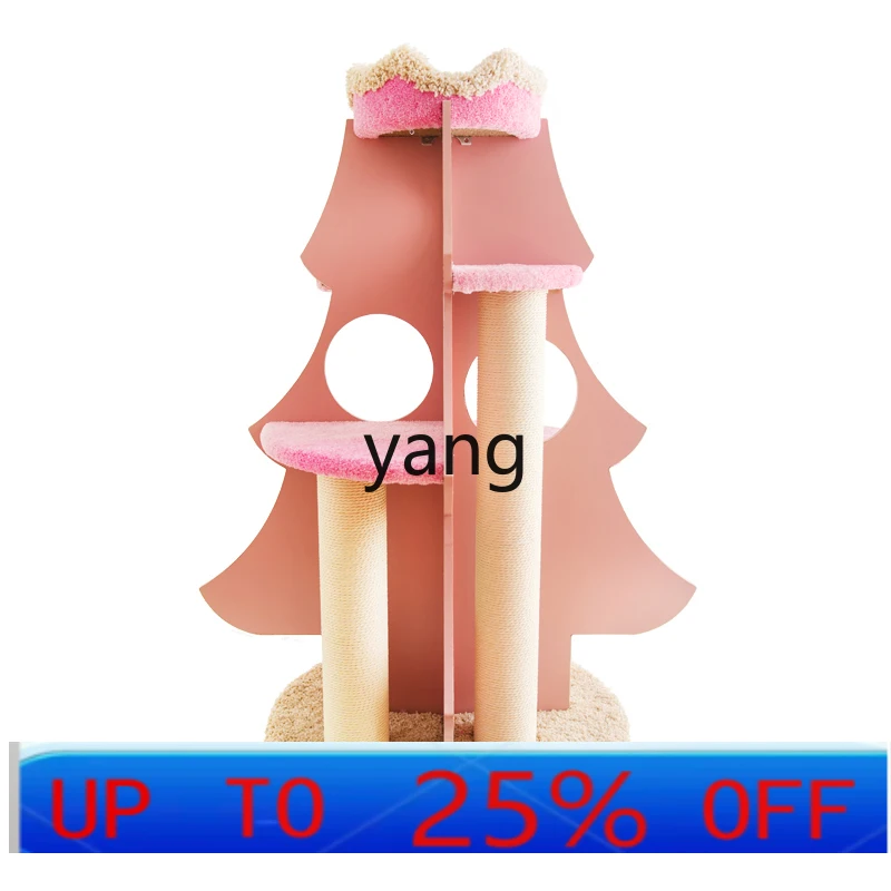

LMM Christmas tree cat climbing frame cat tree cat nest scratching board integrated scratching pillar supplies wear-resistant