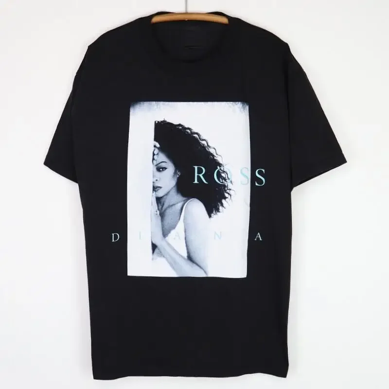 Vintage Diana Ross Voice Of Love Cotton Black All Size T Shirt Ag181