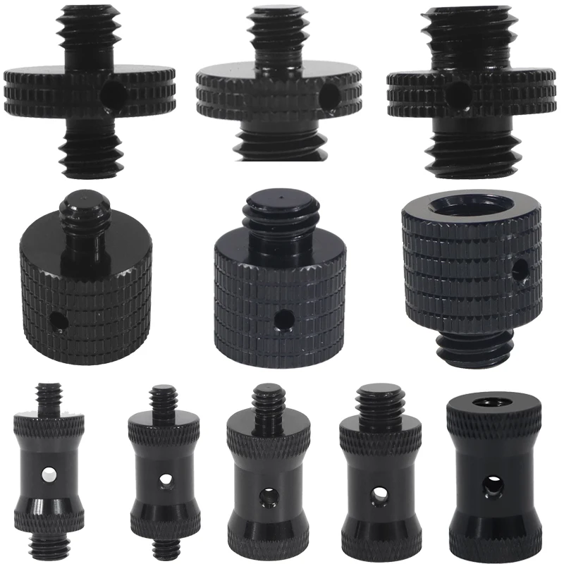 Wzmocnij adapter śrubowy do konwersji kamery 1/4 do 3/8 M4 M5 M6 M8 M10 Śruba męska żeńska do statywu monopodowego Światła kulkowe Uchwyt rowerowy
