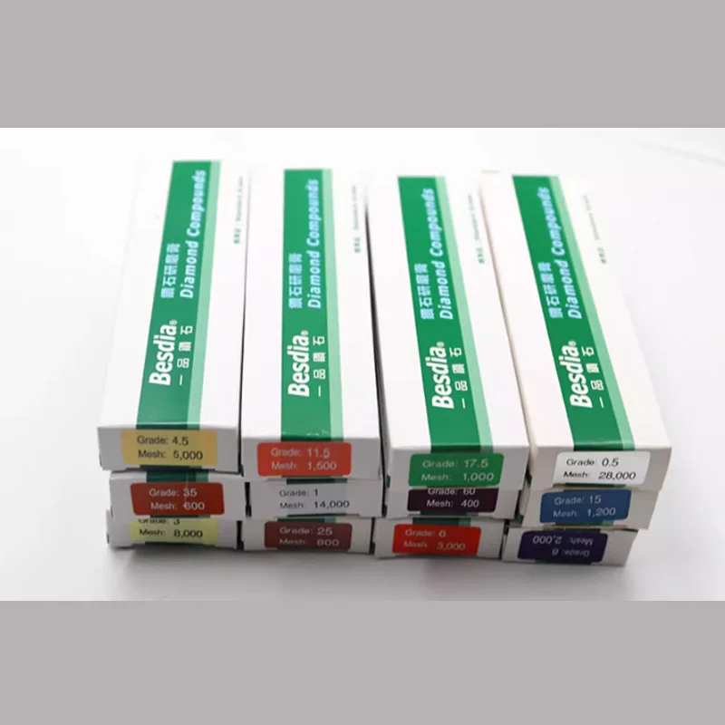 Imagem -06 - Taiwan Besdia Diamante Compostos g Pcs Diamante Moagem Colar Molde Espelho Polimento Pasta Oleosa Diamante Colar Grit20028000 Pcs