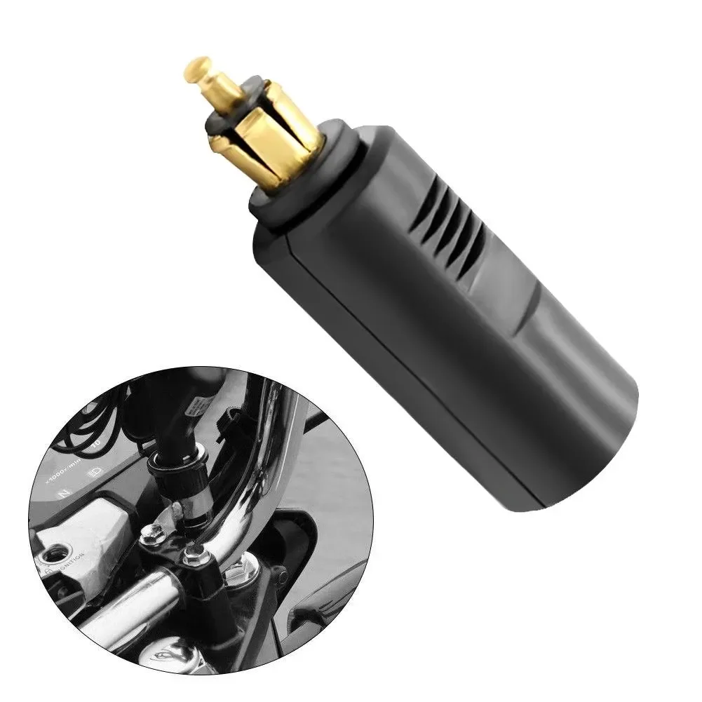 Adaptador de encendedor de cigarrillos para motocicleta, conector para enchufe DIN europeo, 12v