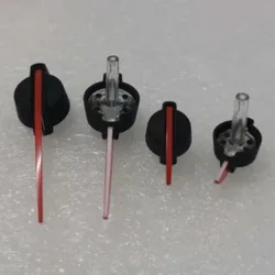 For Audi Volkswagen Red Silver Ring Automobile Instrument Pointer, Pointer Mounting Hole 1.5mm 2pcs