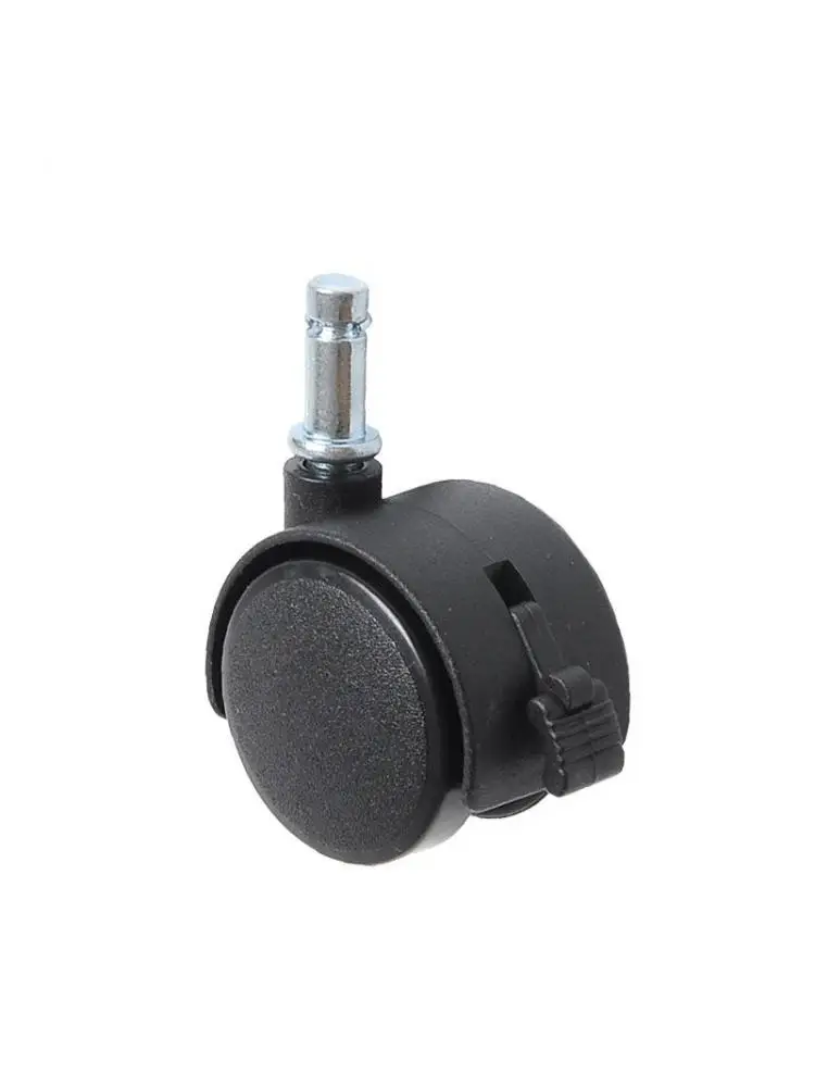 4 Pcs/Lot 1 Inch Small Wheel Nylon Stick Universal With Brake Electrical Caster Furniture Plastic