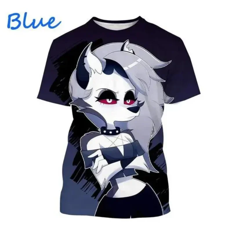 Fashion Men Clothing New Helluva Boss Loona 3D Print Anime T-shirt Personalized Hip Hop Harajuku Street Unisex Oversized T Shirt