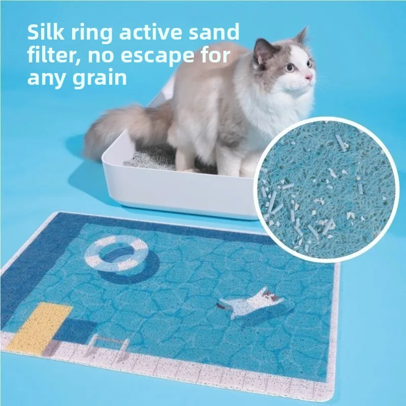 

Anti-Slip Litter Mat Swimming Pool Litter Tray Mat Falling Sand Spla Proof Foot Wi Mat Home Entrance Mat