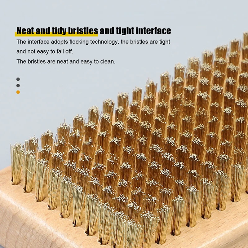 1 Pc Snowboard Wax Brush Nylon / Horsehair / Brass Snowboard Wax Brush Tool Winter Snowboard Accessories