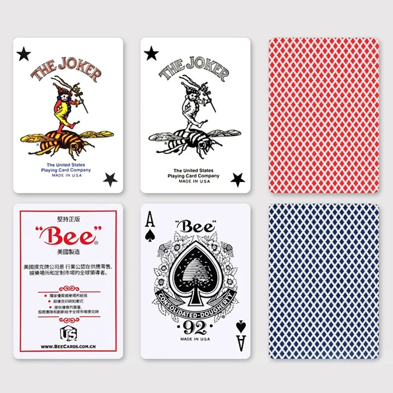 1 Deck USA Original Bee Playing Cards NO.92 Club Poker Card Games Entertainment