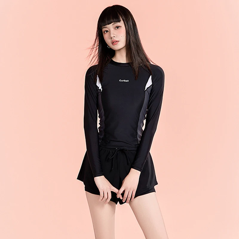 SAILBEE Women's UV Sun Protection Long Sleeve Rash Guard Wetsuit Swimsuit Top N226