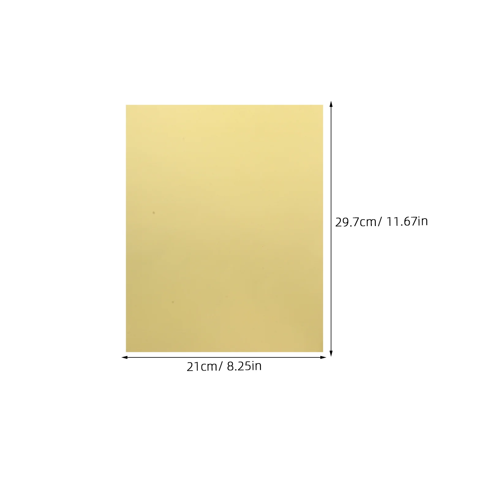 10 قطعة من جانب واحد الذهب A4 البطاقات المعدنية لامع ورقة DIY بها بنفسك المشاريع الحرفية بطاقات المعايدة الإشارات المرجعية العلامات ديكور