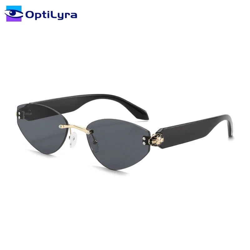 

OptiLyra Brand Stylish And Versatile Rimless Goggles UV400 Protection Sunglasses Suitable For Both Men And Women