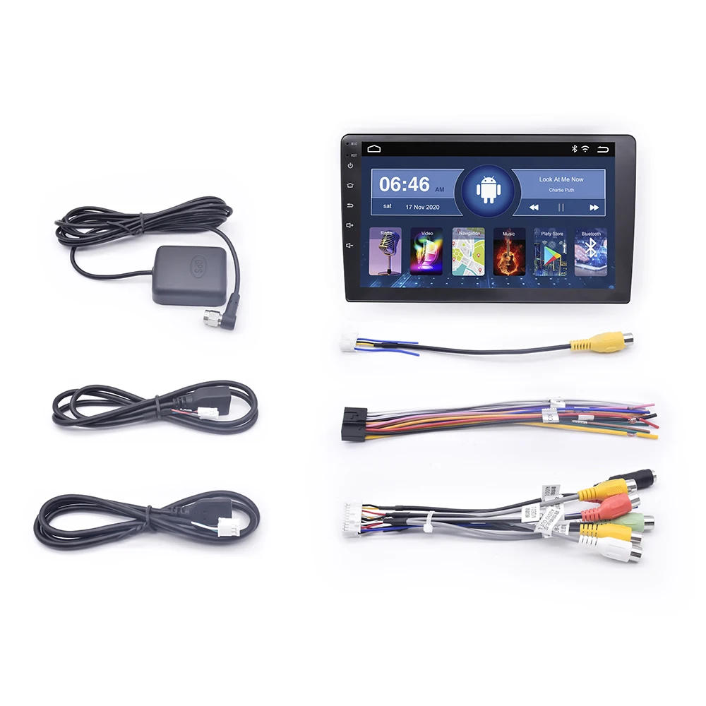 9 Inch Android Stereo with Camera Mic with TN Touch Screen WIFI GPS BT Double Din Universal Car Radio Android 13 Car Player