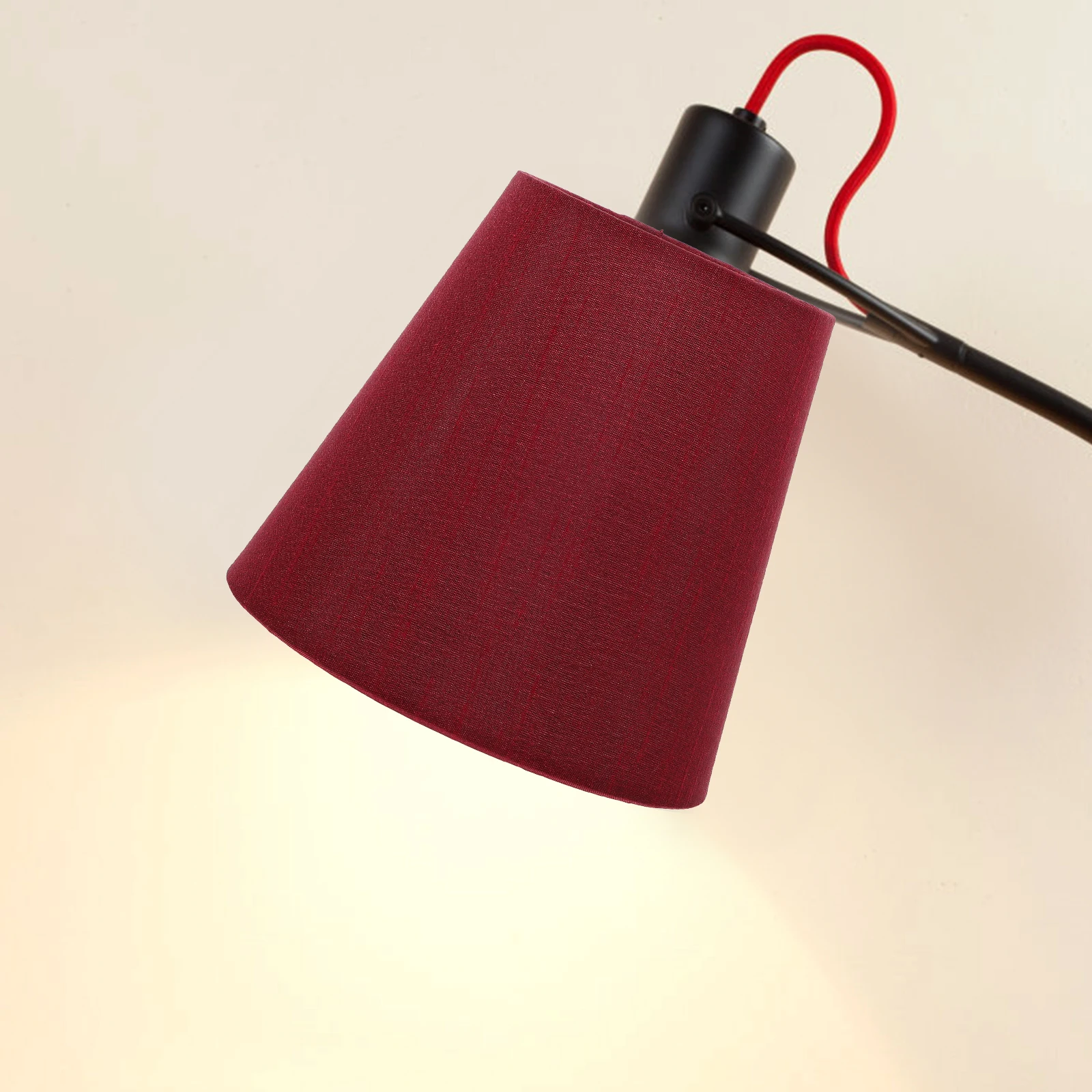 

2pcs Lamp Cover Wall Shade Chandelier Ceiling Lamp Clip-On Bulb Shade Fabric Light Cover Drum Lampshade Replacement Cloth