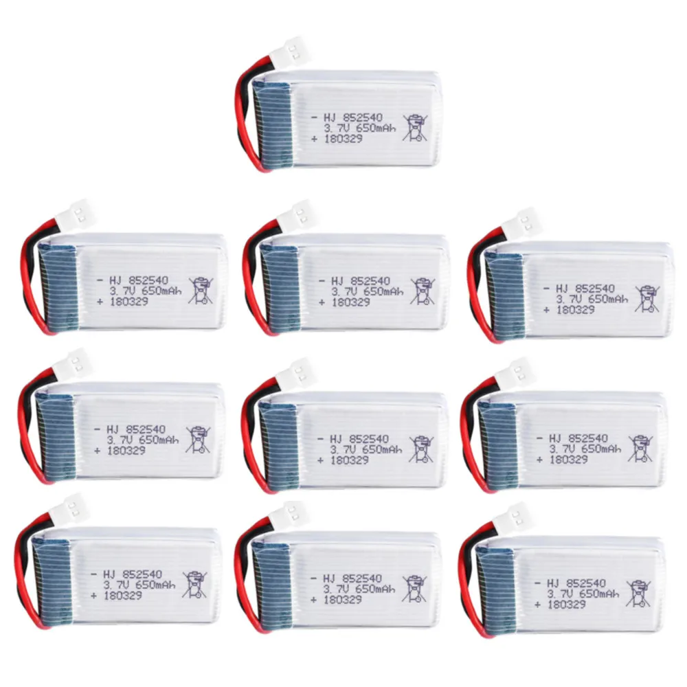 Akumulator litowo-polimerowy 3,7 V 650 mAh i ładowarka do SYMA X5C X5C-1 X5 H5C X5SW852540 Akumulator do drona Lipo 3,7 V