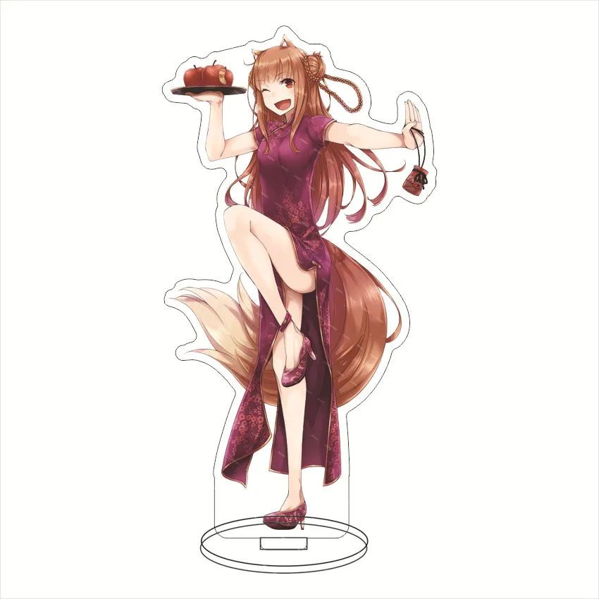 16CM Anime Acrylic Stand‌ Spice and Wolf Kraft Lorenz Holo Chloe Nora Richten Marlheit Cos Figure Ornaments Halloween Gifts view 5