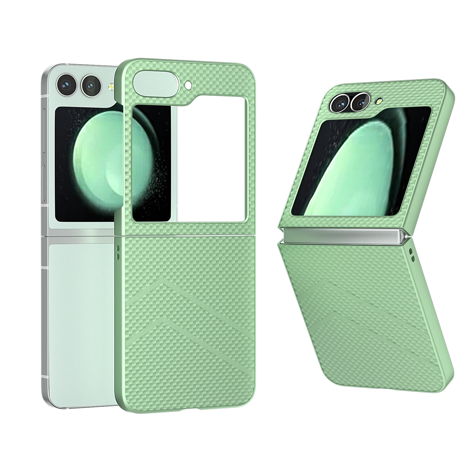 

10pcs Wave Patterns Comfortable Grip Phone Case Cover for Samsung Galaxy Z Flip 6 5