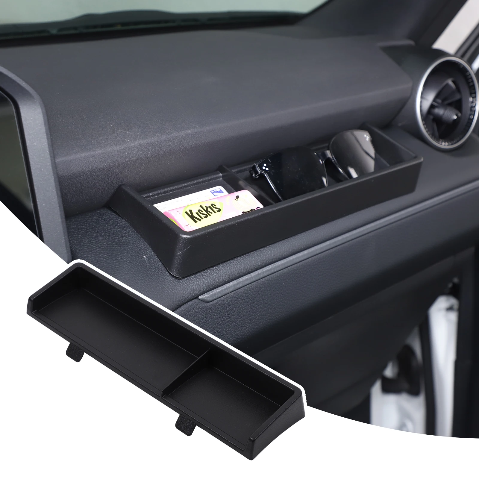 

For Toyota Land Cruiser Prado 250 LC250 2024-2025 Car Passenger Glove Box Storage Box Phone Organizer Tray Car Accessories