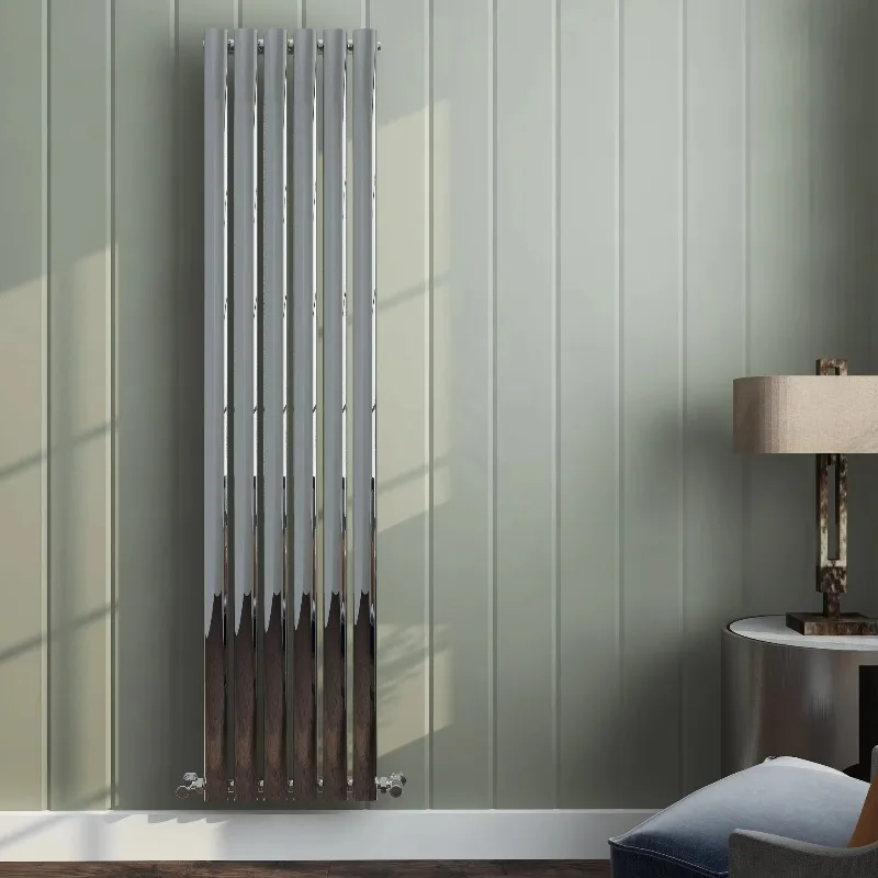 SUN-R10 Vertical Chrome Plated Heating Towel Radiator Water Towel Warmer Steel Towel Radiator Heater