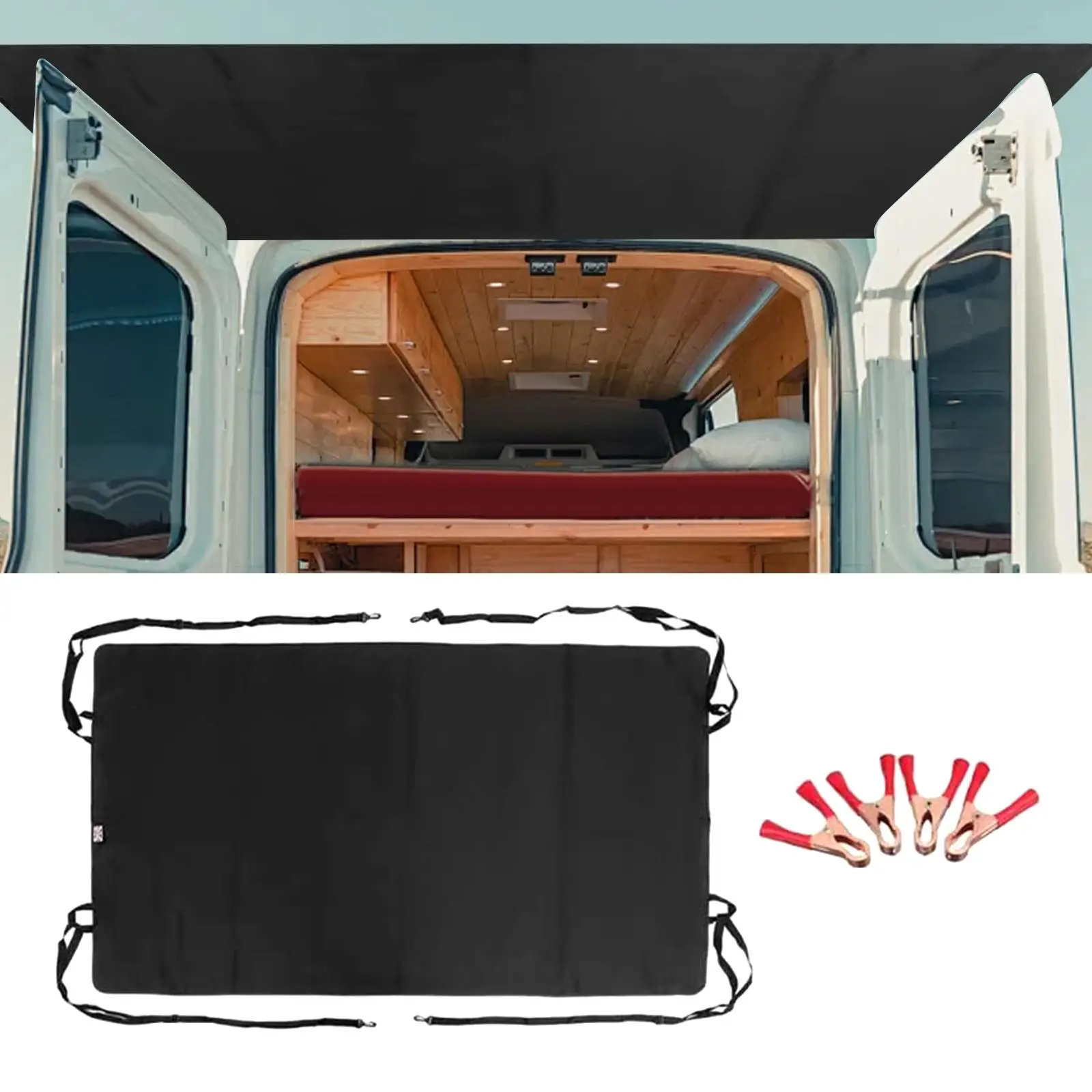 RV Rear Barn Door Awning Cover for Ford Transit Custom 2013 Onwards Sturdy