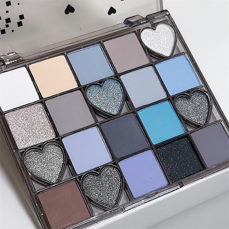 Dikalu negro miel sombra de ojos bandeja mate perlas brillo tierra multicolor ahumado colorete