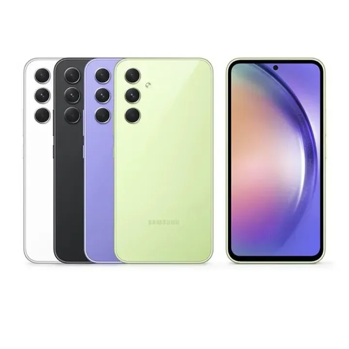 هاتف Samsung Galaxy A54 5G A546U1 A546u بشاشة 6.4 بوصة AMOLED 6/8GB RAM 128/256GB ثماني النواة Exynos NFC هاتف محمول أصلي مفتوح