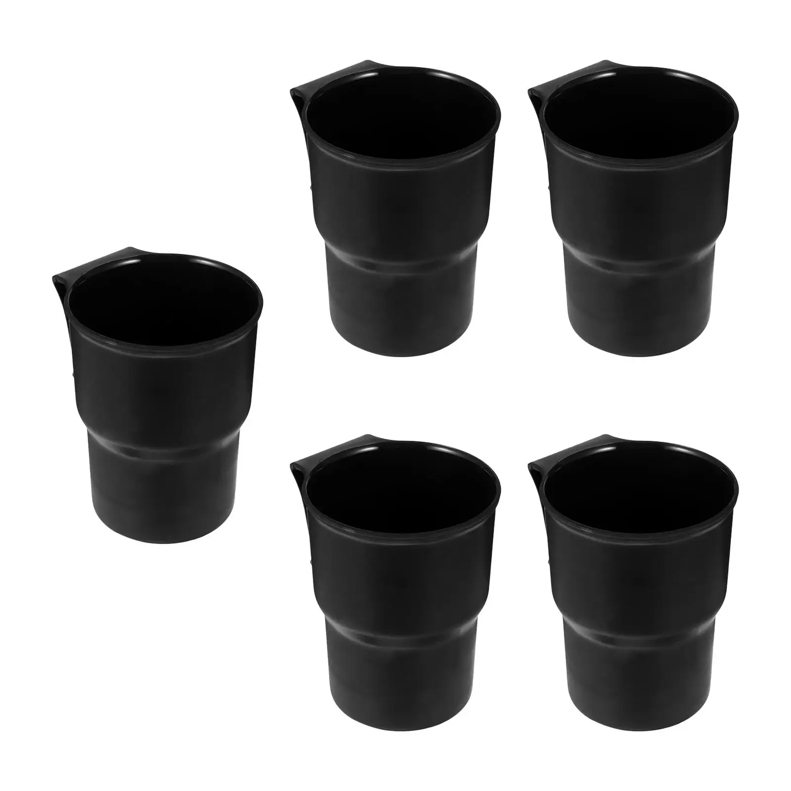 

5 Pcs Car Cup Holder Interior Accessories Waste Container Garbage Can Storage Trash Plastic Bin Auto
