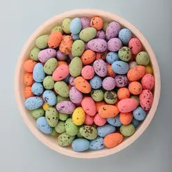 Diy Easter Egg Decorations 50pcs Colorful Mini Easter Egg Diy Crafts Projects Home Decoration Small Spotted for Holiday