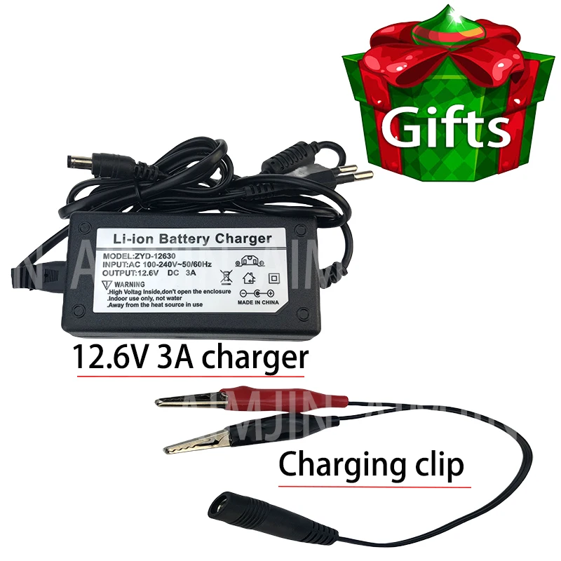 New 18650 3S6P 12V 20Ah Lithium Battery Pack,Built-in 30A BMS,For Solar Energy Electric Vehicle Li-ion Battery+12.6V Charger