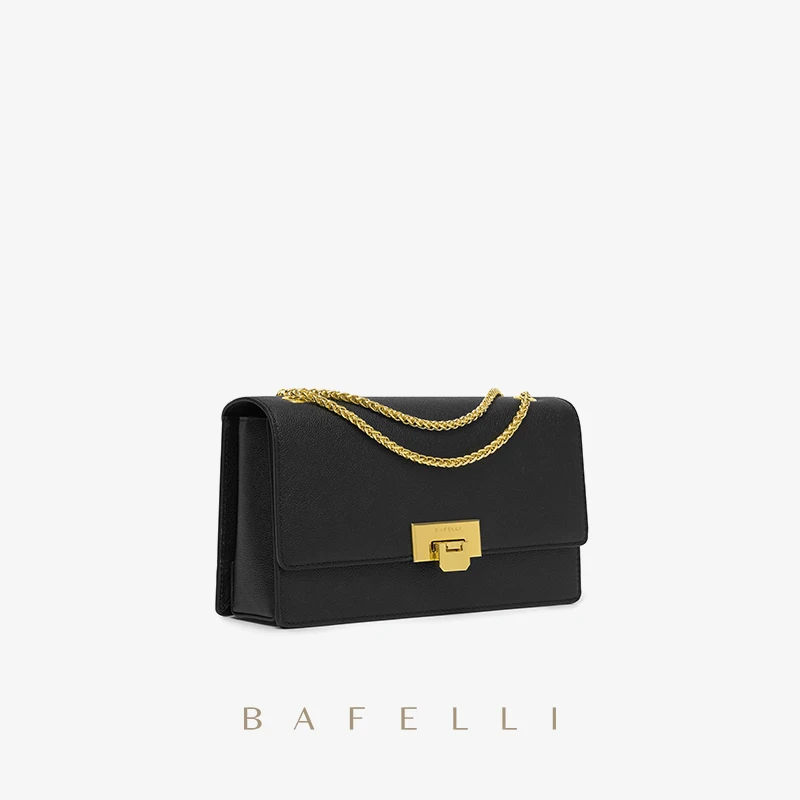 BAFELLI-Bolso de hombro a la moda para mujer, cartera minimalista con cadena que combina con todo, informal, versátil y elegante, marca de lujo,