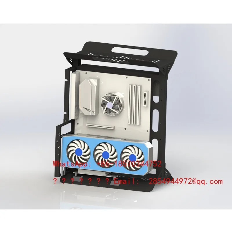 2026    Open Chassis 240/360 Water-cooled Air-cooled ATX Rack Graphics Card Vertical Computer Host Small Chassis