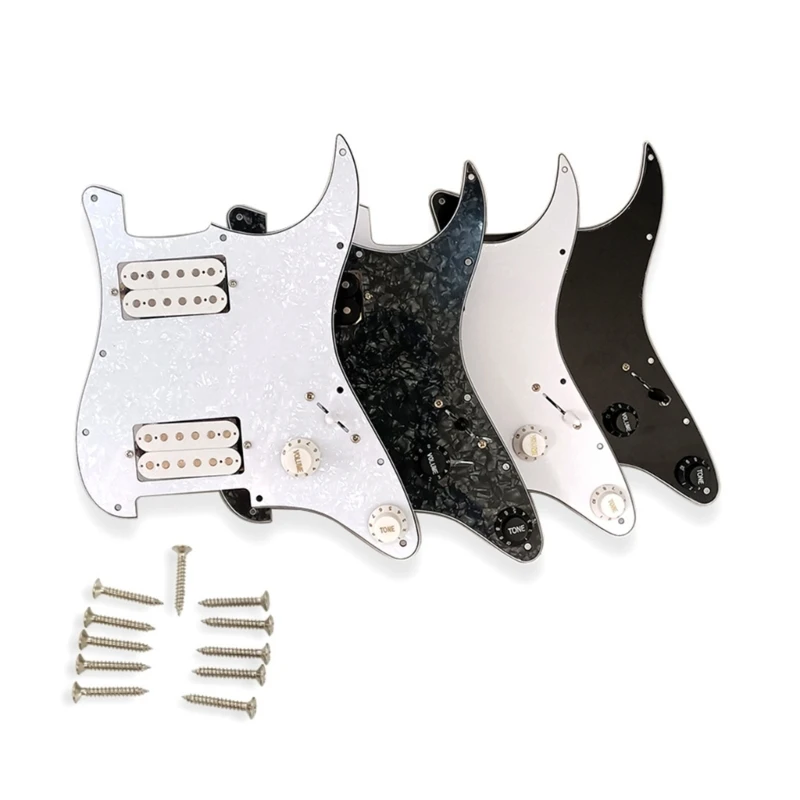 

Electric Guitar Board Pickguard Pickups with HH Pickup Loaded Prewired for Replacement Parts Guitar Playing Accessories