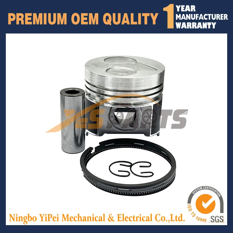 

D1703 Engine Piston + Rings Kit Set STD 87mm for Kubota