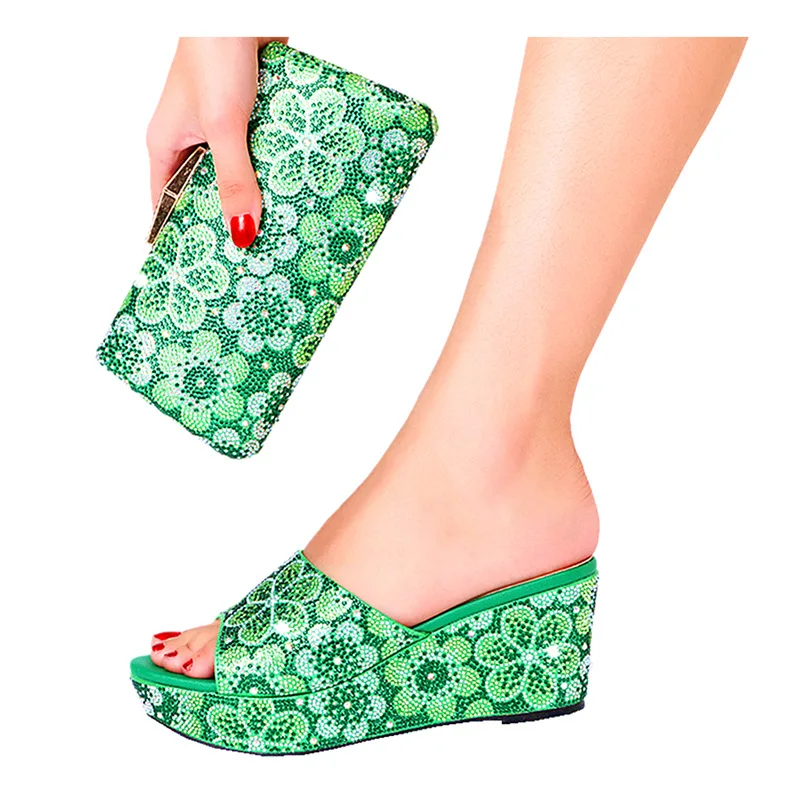 

Rhinestone Slippers With Waterproof Table Sizes 37-44 Suitable For Weddings Parties Banquets And Bags For Women Flash Diamonds