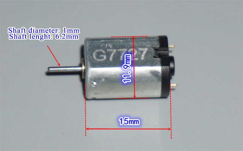 

Micro N20 Motor 3V 5V 6V Rare Earth Magnetic High Speed High Torque Precision N20 Mini Motor