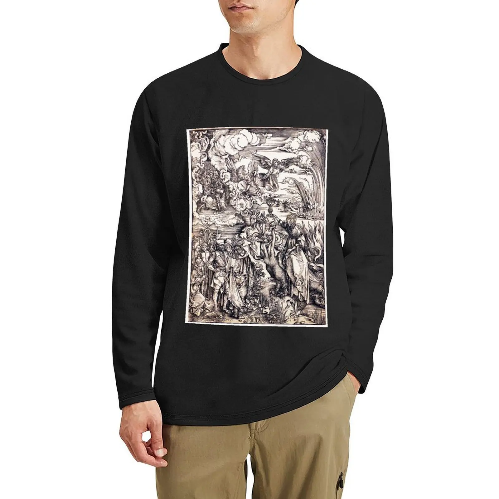

HD Babylon the Great, by Albrecht Dürer (1497) Long T-Shirt boys t shirts korean fashion plus size t shirts mens tall t shirts