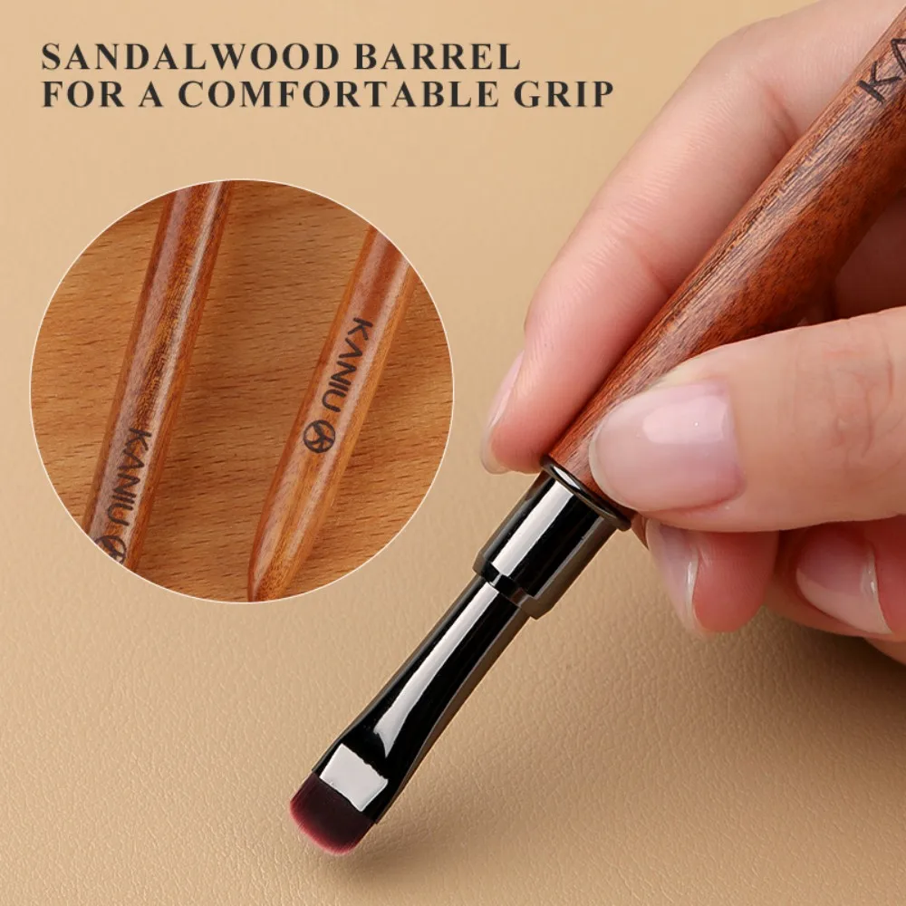 1pc Holz Gel Malerei Pinsel Nagel Konstruieren Acryl Pinsel für Maniküre DIY Builder Werkzeug Pinsel Stift Professionelle Gel Falsche spitze Stift – Detail 5