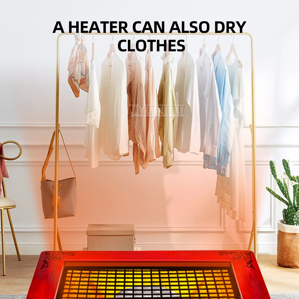 เครื่องอุ่นเท้าประหยัดพลังงาน Calefactor Electrico Para Habitación เครื่องทําความร้อนไม้ในครัวเรือน เครื่องทําความร้อนเตาไฟฟ้า