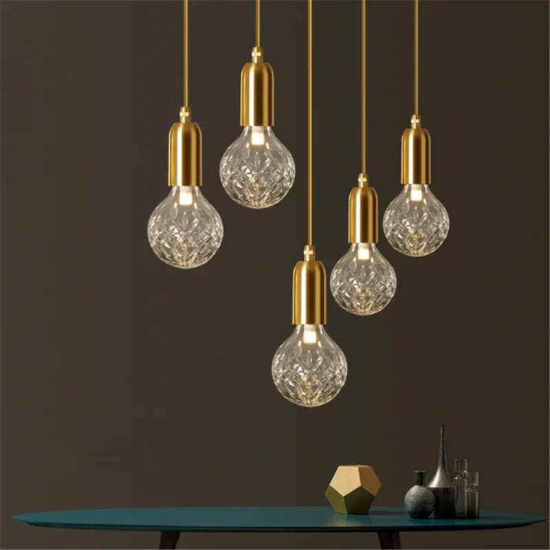 

LED Pendant Lamp Modern Glass Pendant Light Creative Pedant Lamps Creative Home Decoration For living room Bedroom Restauran