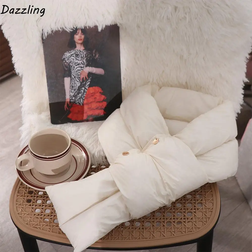 

Сплошной цвет, шарф с хлопковой подкладкой, ветрозащитная одежда, аксессуары, пуховый шарф, сохраняющий тепло, термошейный платок, осень/зима