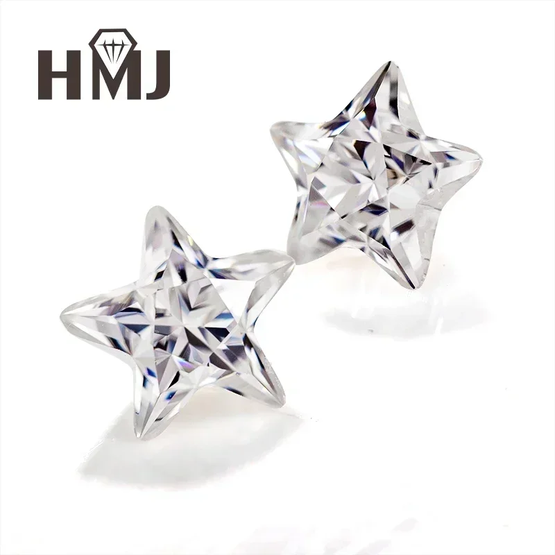 

HMJ Moissanite Stone Star Cut VVS1 Blue Color Loose Lab Grown Diamond with GRA Certificate Gemstones Wholesale