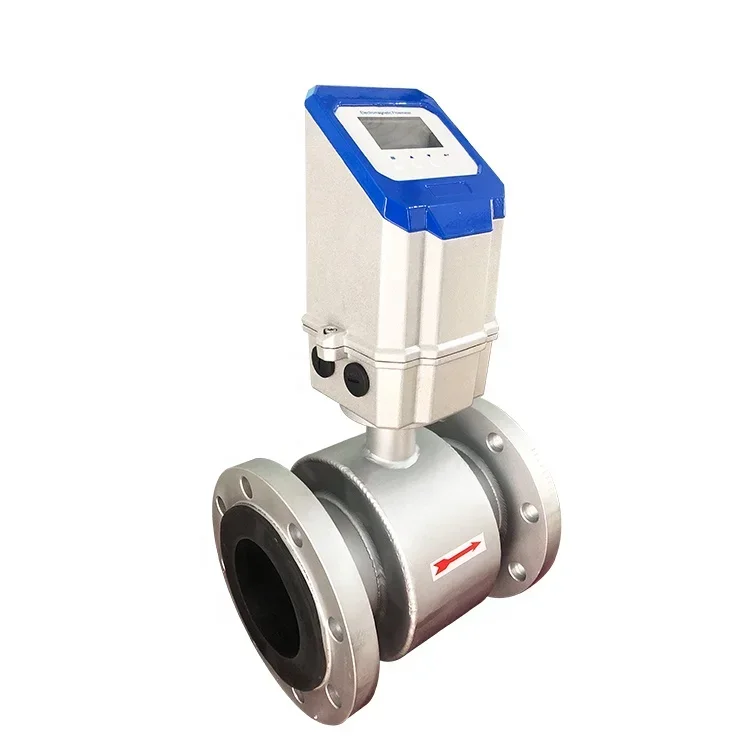 flanged gsm lime slurry flow meter of water empty pipe alarm output electromagnetic flowmeter