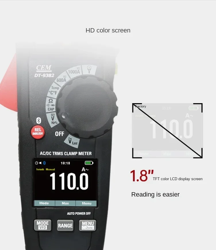 DT-9380A Industrial High-precision Digital Clamp Meter Multi Energy Meter Electrician High-precision Clamp Meter