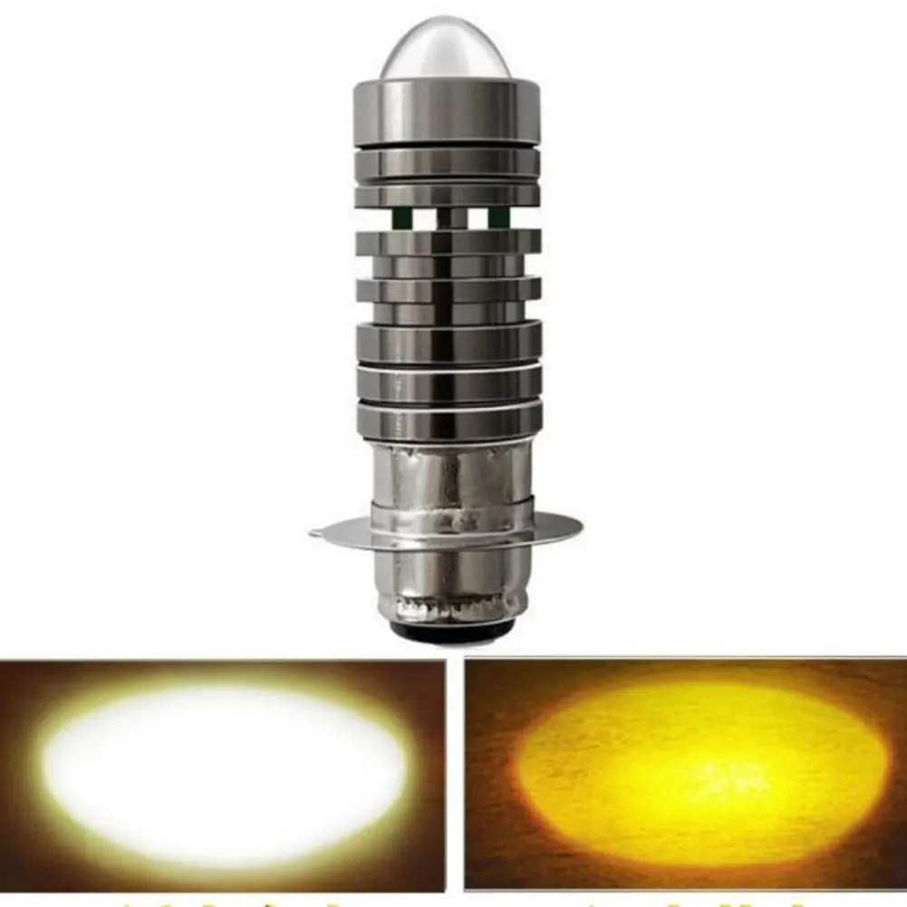 مصباح أمامي LED بتصميم بصري محسّن H4P15DBA20D مثالي للدراجات النارية والمركبات الكهربائية 12 وات طاقة 0 8A تيار