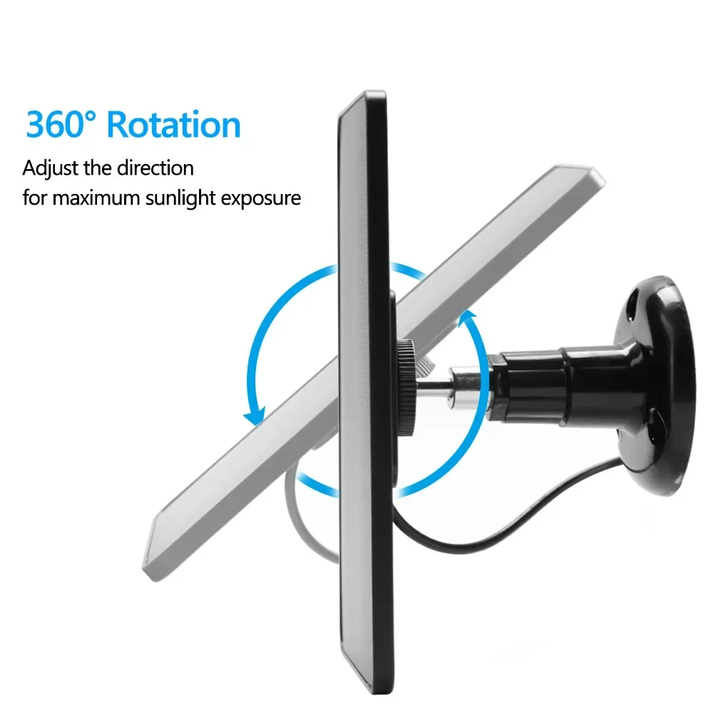 10w 5v zonnepaneelvoeding voor Iegeek buiten draadloze beveiligingscamera zonneplaatkit waterdichte zonnelader Dc5521 / usb-c-poort