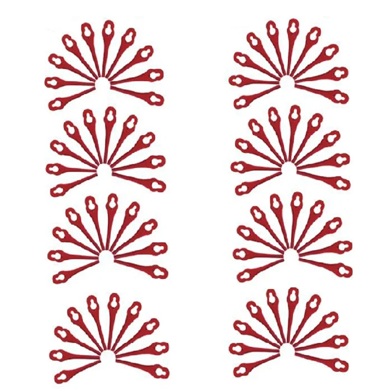 A69ereplacement Lawn Mower Blades 80Pcs Plastic 10X5mm Blade Height For Garden Trimmer Accessories