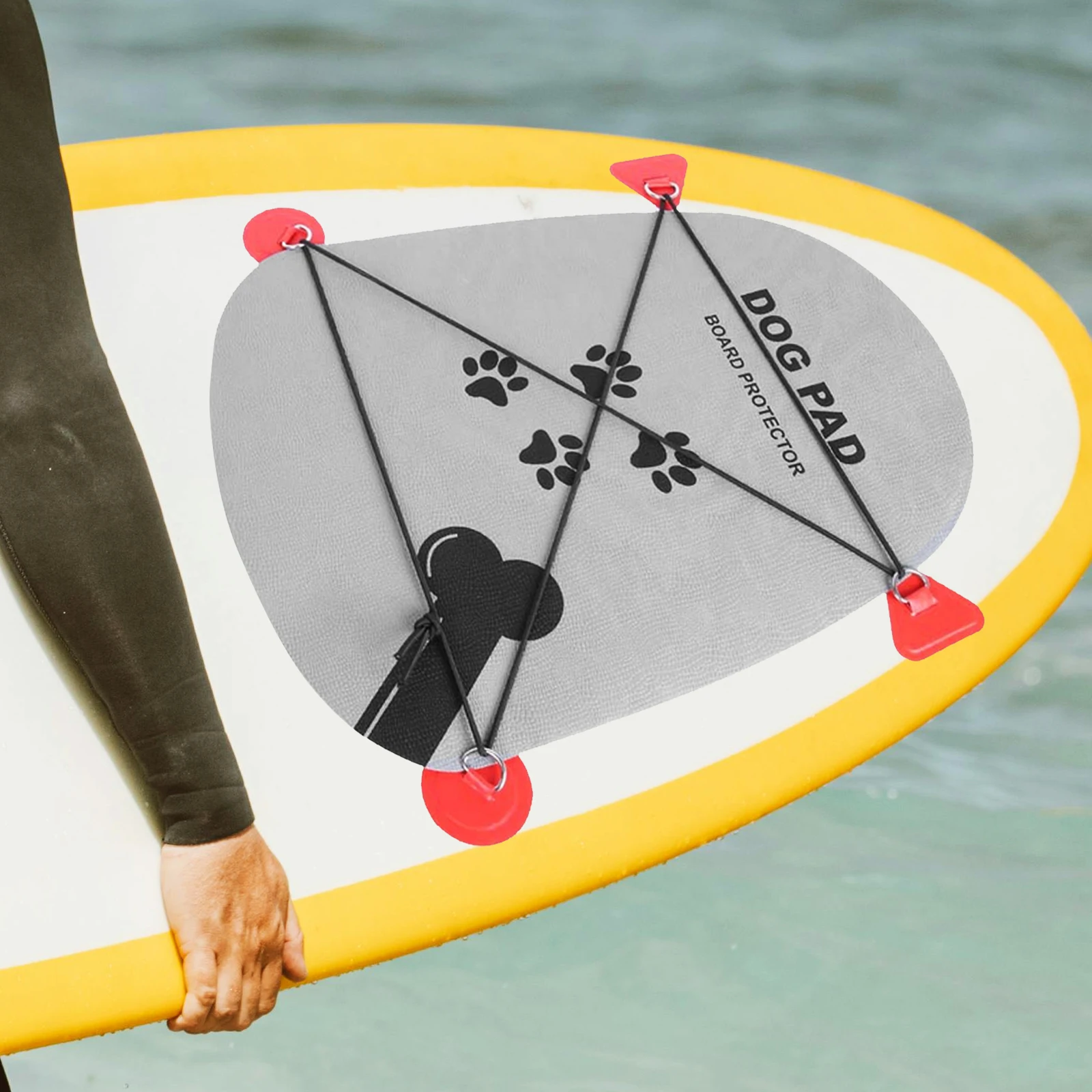 

Anti-slip Pet Pad EVA Dog Surfboard Pads Light Grey Portable Deck Mats Travel Durable Waterproof Outdoor Adventure Supplies
