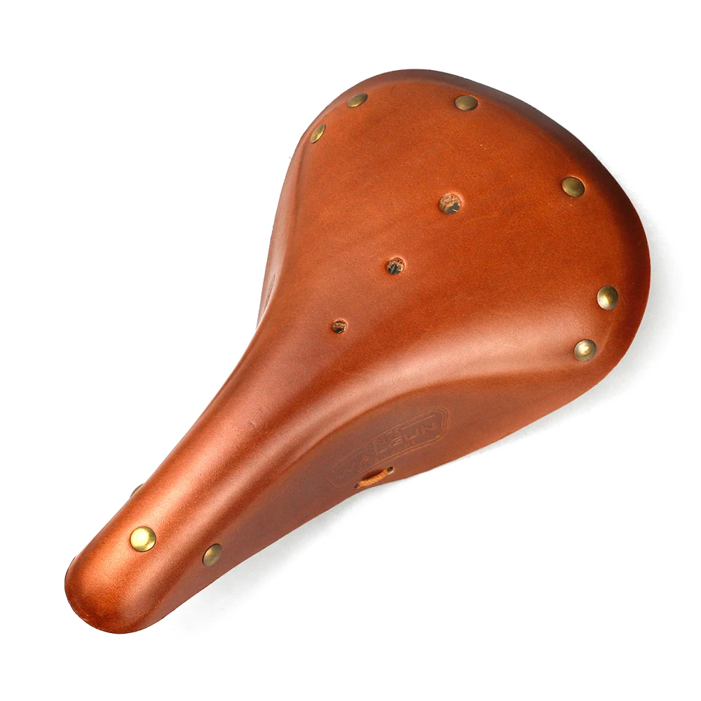 WALGUN RR175 سرج ريترو من الجلد الناعم قابل للتنفس للرجال والنساء مصنوع يدويًا