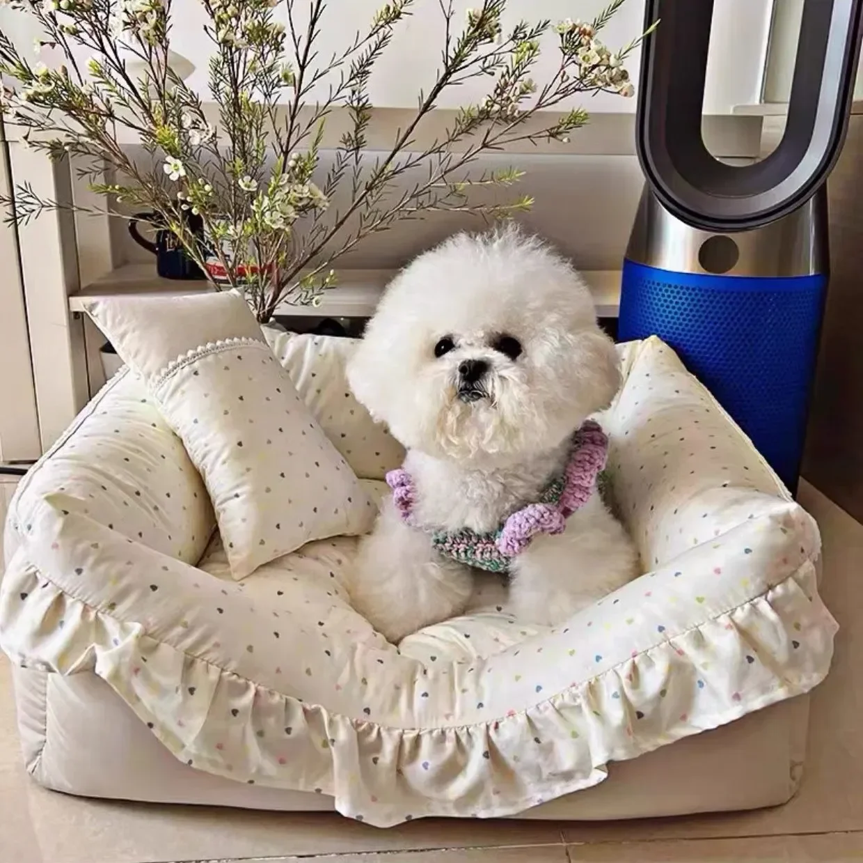 Pet Nest for Small Dogs and Cats - Dog Deluxe Sofa, Cat Nest, Kitty Litter, Cat Litter, Sofa Bed,  Couch Cushion Items Supplies